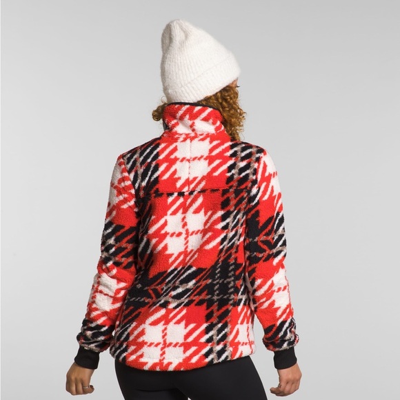 The North Face NWT Cabin Fleece Full Zip Jacket Fiery Red Womens Size XS Cozy - Picture 3 of 16